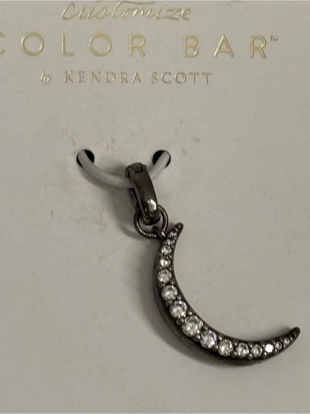 Kendra Scott Cresent Moon Charm Color Bar